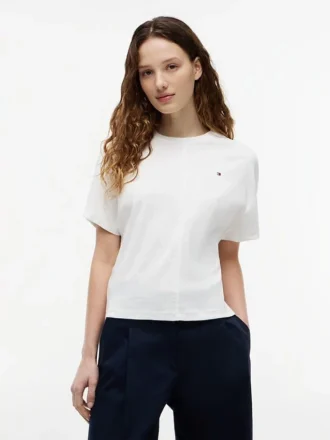 バットウィングスリーブ クルーネックTシャツ