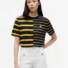 リラックスフィットのミックスストライプTシャツ リラックスフィットのミックスストライプTシャツ