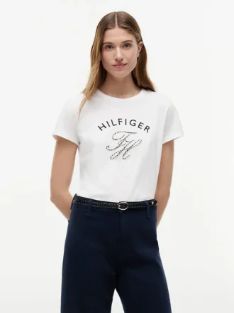 ギンガム・スクリプト・モノグラム Tシャツ