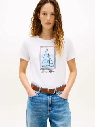 セイルボート グラフィックTシャツ