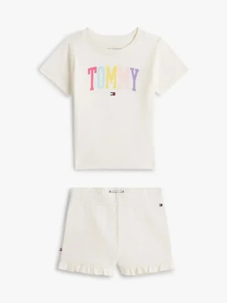 ベビー用 トミー ロゴ Tシャツ＆ショーツセット