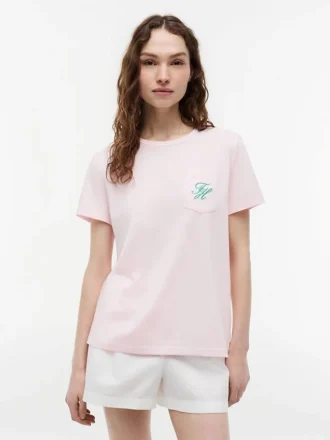 スクリプトモノグラム ポケットTシャツ