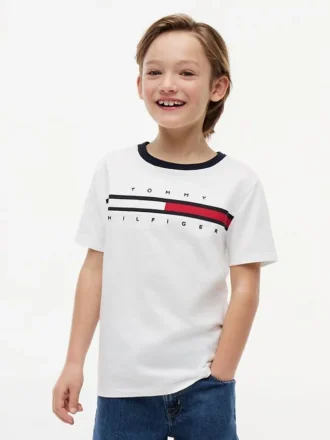 キッズ フラッグストライプ ロゴ Tシャツ