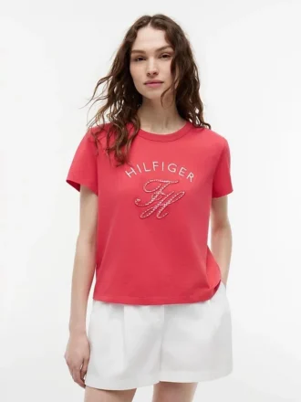 ギンガム・スクリプト・モノグラム Tシャツ