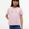 キッズ用 スパンコール ヒルフィガー ロゴ Tシャツ