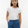 キッズ レタストリムスリーブTシャツ