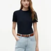 軽量リブニットTシャツ