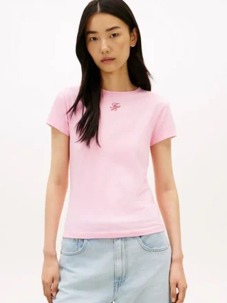 スリムフィットのモノグラムTシャツ