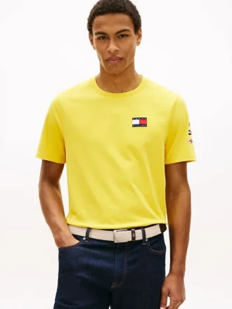 ノーティカル ゴールドボタン ボートネック Tシャツ
