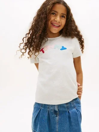 キッズ用 マルチカラー パフロゴ Tシャツ