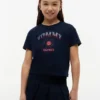キッズ用 ラインストーン付きトミーロゴTシャツ