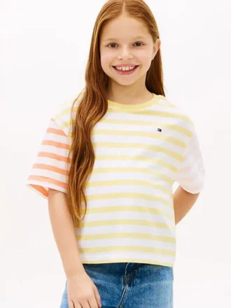 キッズ用ミックスストライプTシャツ
