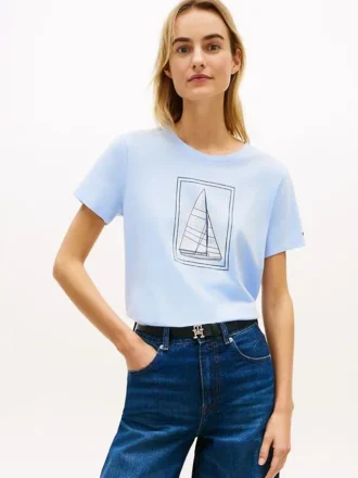 セイルボート グラフィックTシャツ