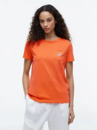 スクリプトモノグラム ポケットTシャツ