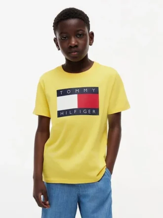 キッズ トミー フラッグ ロゴ Tシャツ