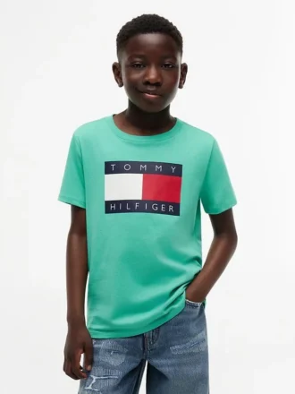 キッズ トミー フラッグ ロゴ Tシャツ