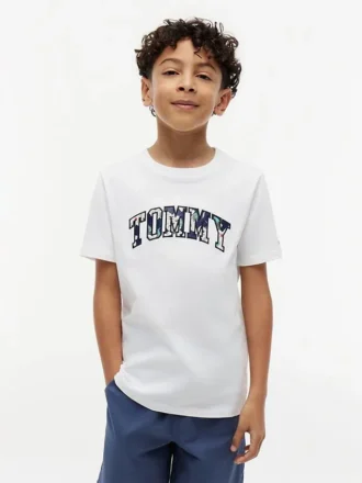 キッズ用 フローラル トミーロゴ Tシャツ