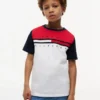 キッズ カラーブロック フラッグストライプ Tシャツ