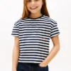 キッズ ストライプ ポケットTシャツ