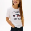 キッズ シーキン ハート ロゴ Tシャツ