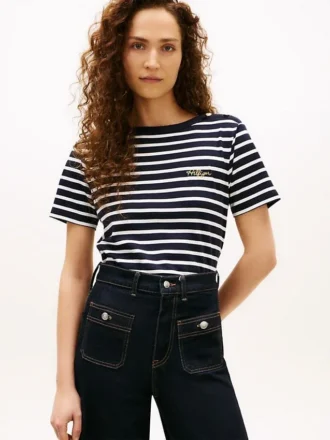 ゴールドボタン コットンインターロックTシャツ