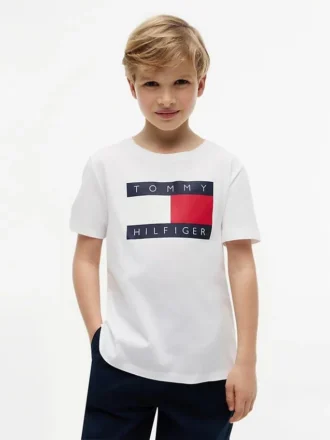 キッズ トミー フラッグ ロゴ Tシャツ