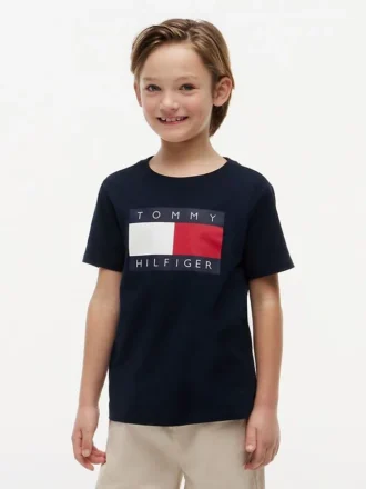 キッズ トミー フラッグ ロゴ Tシャツ