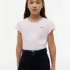 キッズ レタストリムスリーブTシャツ
