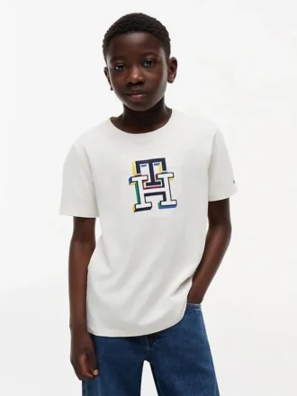キッズ マルチカラー モノグラム Tシャツ