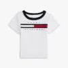 ベビー用 フラッグストライプ ロゴ リンガーTシャツ
