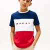キッズ用マルチフラッグロゴ カラーブロックTシャツ