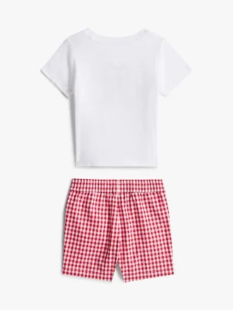 ベビー用モノグラムTシャツ＆ショーツセット
