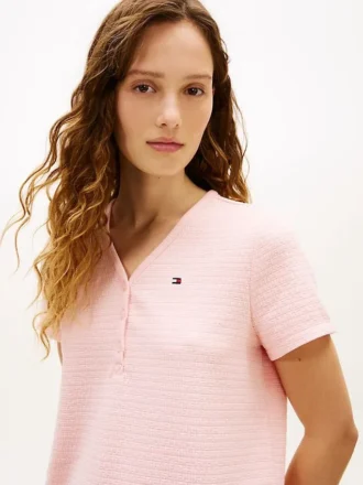 ヘンリーネックTシャツ＆ショーツのパジャマセット