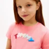 キッズ用 マルチカラー パフロゴ Tシャツ