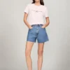 刺繍入りトミーロゴTシャツ 刺繍入りトミーロゴTシャツ