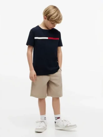 キッズ フラッグストライプ ロゴ Tシャツ