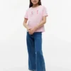 キッズ用 スパンコール ヒルフィガー ロゴ Tシャツ