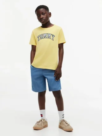 キッズ用 フローラル トミーロゴ Tシャツ