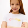 キッズ用 マルチカラー パフロゴ Tシャツ