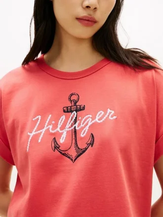 ヒルフィガー アンカーロゴ ドルマンTシャツ