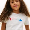キッズ用 マルチカラー パフロゴ Tシャツ