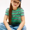 キッズ ストライプ ポケットTシャツ