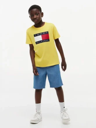 キッズ トミー フラッグ ロゴ Tシャツ