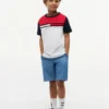 キッズ カラーブロック フラッグストライプ Tシャツ