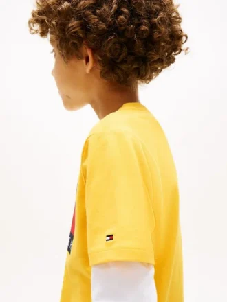 キッズ トミー フラッグ ロゴ Tシャツ