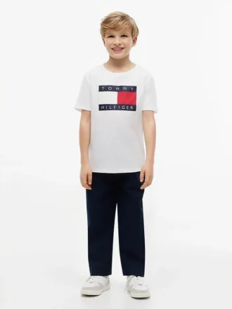 キッズ トミー フラッグ ロゴ Tシャツ