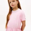 キッズ用 春用グラフィックTシャツワンピース