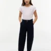 キッズ レタストリムスリーブTシャツ
