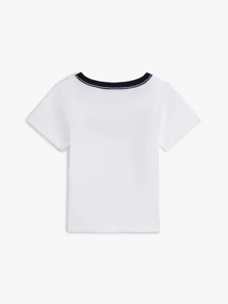 ベビー用 フラッグストライプ ロゴ リンガーTシャツ