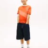 キッズ モノグラム バナー ストライプ Tシャツ